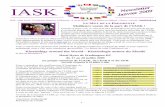 info@iask.org LE MOT DE LA PRESIDENTE Newsletter French janvier 2009.pdf · encourageons à renouveler votre adhésion et à veiller à remplir le formulaire pour l’annuaire ...