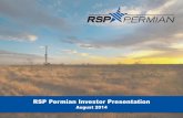 RSP Permian Investor Presentationfilecache.drivetheweb.com/mr5ir_rsppermian/108/download/RSP... · RSP Permian Investor Presentation ... uncertainties about estimates of reserves