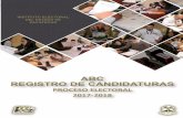 ABC DE REGISTRO DE CANDIDATURAS PROCESO …ieez.org.mx/PE2018/Candidatos/ABC de Registro de Candidaturas 201… · Procedencia o improcedencia, en su caso, de registro de candidaturas