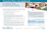 TeacherPlus Gradebook - Rediker Software teachers can enter skills, narratives and ... view IEPs from IEP Direct while in TeacherPlus Gradebook. Student Snapshot:See an overall picture