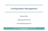 16 Configuration Management.ppt [호환 모드] - RTCC Lab.rtcc.hanyang.ac.kr/.../16_Configuration_Management.pdf · Introduction SCM Activities ... Software Configuration Management