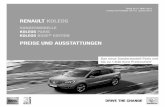 Renault Koleos - Autohaus Lindemann GmbH · Bose® edition Super kW (PS) ... Mittelhochtöner, einem Subwoofer, ... • Leichtmetallräder 18" „Australe“ mit Glanzeffekt