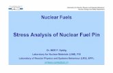 Week3 Stress analysis fuel pin - nucmaster.web.psi.ch for Reactor Physics and Systems Behaviour Nuclear Energy and Safety Department Nuclear Fuels Stress Analysis of Nuclear Fuel Pin