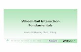 Wheel‐Rail Interaction Fundamentals · Fundamentals Kevin Oldknow, Ph ... – Wear and Rolling Contact Fatigue • Part 3 – The Third Body Layer, Traction/Creepageand Friction