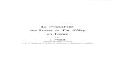 La Productivité des Forêts de Pin d'Alep en Francedocuments.irevues.inist.fr/bitstream/handle/2042/33572/AEF_1957_15... · LA PRODUCTIVITÉ DES FORETS DE PIN D'ALEP EN FRANCE On