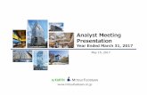Analyst Meeting Presentation - 三井不動産グループ · Progress under the Mid-term Business Plan ... Mitsui Fudosan Analyst Meeting Presentation 3 Core Business OP and Profit