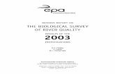 INTERIM REPORT ON THE BIOLOGICAL SURVEY OF RIVER QUALITY Water Quality... · INTERIM REPORT ON THE BIOLOGICAL SURVEY OF RIVER QUALITY RESULTS OF THE 2003 INVESTIGATIONS K.J. Clabby
