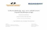 Utveckling av en eldriven hydraulikpump - DiVA portalmdh.diva-portal.org/smash/get/diva2:1092719/FULLTEXT01.pdf · Utveckling av en eldriven hydraulikpump ... SolidWorks . ii ...