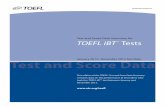 January 2013–December 2013 Test Data Test and Score … Test and Score Data...5 Test Data for 2013 Table 1. Observed Minimum and Maximum TOEFL iBT Section and Total Scores Section