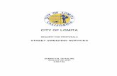 REQUEST FOR PROPOSALS - Lomita · The purpose of this Request for Proposals ... In case of a discrepancy between words and figures, ... color, national origin, ancestry, gender, or