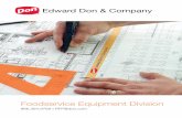 Edward Don & Company · Advantage Points and Pre-Qualifications • Leading foodservice equipment distributor providing comprehensive services • Project management teams with significant