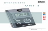 Hydromette UNI 1 - gann.de · Hydromette UNI 1 7 Das Messgerät darf im Wohn- und Gewerbebereich betrieben werden, da für die Störaussendung (EMV) die schärfere Grenzklasse B ...