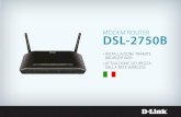 MODEM ROUTER DSL-2750B - eu.dlink.com · modem router dsl-2750b • installazione tramite browser web • attivazione sicurezza della rete wireless