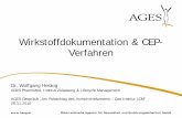 Wirkstoffdokumentation & CEP- Verfahren - BASG - … · Wirkstoffdokumentation & CEP- Verfahren. ... (see ICH Q6A-“decision trees“) o . ... - Report C or „Comments for the inspectors