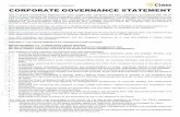 Class Limited | Corporate Governance Statement … · This Corporate Governance Statement of ... Edition of the Australian Securities Exchange’s ... comprehensive reference checks
