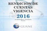 RENDICION DE CUENTAS VIGENCIA 2016 - …clinicaguane.gov.co/guane/download/rendicion_de_cuentas/RENDICION... · La Rendición de Cuentas es el deber de informar sobre nuestra gestión