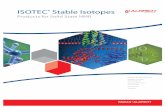 ISOTEC Stable Isotopes - Sigma-Aldrich · ISOTEC® Stable Isotopes ... biological processes including enzyme catalysis or photosynthesis ... the ability to predict the ssNMR shift
