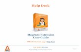 Magento Help Desk Extension by Amasty | User Guide · Page 3 1. General settings Support: To configure the module please go to Help Desk ->Settings User Guide: Help Desk Specify after
