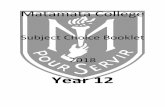 Year 12 - Matamata College · the Year 11 Biology course AS 90948 (Science 1.9 genetics) and ... Science through to Year 11 Physical Science. Qualification NCEA ... In Year 12 Design