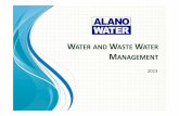 Alano Water pres - UDIASA - Urban Development … Water pres.pdfTTG “A Class” WWTP • Design and Construct by Alano Water • Sewer Mining Project • Risk Management planning