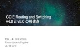 CCIE Routing and Switching v4.0 とv5.0 の相違点 · CCIE RSv4 CCIE RSv5 % WR % LAB 1.00 Implement Layer 2 Technologies 1.0.0 Network Principles 10 0 ... Optional time extension