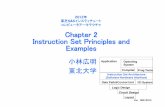 Chapter 2 Instruction Set Principles and Examples · 2012-09-05 · Von Neumann Computer Model ... " Sequential processing is carried out by incrementing the content of PC ... " MIPS