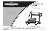 Operator’s Manual Model / Modèle Manuel d’utilisation 020288 manual_2.pdf · BRIGGS & STRATTON POWER PRODUCTS GROUP,LLC ... WHEN TRANSPORTING OR REPAIRING EQUIPMENT ... pressure