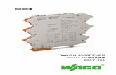 WAGO 2857-401 ユニバーサル信号変換器 取扱説明書ƒ»3 ユニバーサル信号変換器 JUMPFLEX 2857 Series 目次 1 製品使用に際してのご承諾事項 4 2