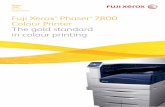 Xerox Phaser 7800 color printer - Copier Catalogbrochure.copiercatalog.com/fuji-xerox/Phaser7800.pdf · Fuji Xerox ® Phaser ® 7800 Colour Printer The gold standard in colour printing