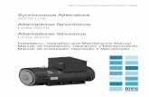 Technical Manual: Synchronous alternators AG10 line - … · Synchronous Alternators AG10 Line ... alternator must be observed in relation to the date of review of the manual. ...