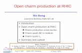Open charm production at RHIC - Relativistic Nuclear .... 9, 2007 ISMD 2007, Berkeley X.Dong / LBNL Open charm production at RHIC Xin Dong Lawrence Berkeley National Lab Introduction