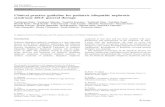 Clinical practice guideline for pediatric idiopathic ... · GUIDELINE Clinical practice guideline for pediatric idiopathic nephrotic syndrome 2013: general therapy Yoshitsugu Kaku