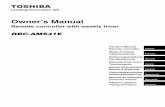 Owner’s Manual - Toshiba air conditioners - residential ...ahi-toshiba.com/storage/files/owner/controls/OM-RBC-AMS41E.pdf · Manual do utilizador Controlo remoto δηγιες ρησης