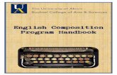 English Composition Program Handbook - University … students in the process of pre-writing, drafting, editing, and revising. ... In English Composition, there is a pedagogical zone—a