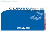앞표지 CL5000J - Instant Weighing · Thank you for purchasing the CAS CL5000J price computing electronic printing scale. We have designed this equipment with many advanced features,