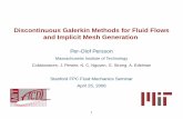 Discontinuous Galerkin Methods for Fluid Flows and ...persson.berkeley.edu/pub/persson06dgfluids.pdf · Discontinuous Galerkin Methods for Fluid Flows and Implicit Mesh Generation