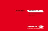 CNC 8055 ·T· - Fagor Automation · Manuale di programmazione CNC 8055 CNC 8055i SOFT: V01.6X ·3· INDICE Informazione sul prodotto..... 7