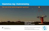 Gamma-ray Astronomy - Easy Conferences · Gamma-ray Astronomy. Christian Stegmann EINN, Cyprus ... (Fermi-LAT) Air Cherenkov Systems ... primary gammas