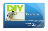 Exadata - Kerry Osborne's Oracle Blogkerryosborne.oracle-guy.com/papers/DIY_Exadata.pdf · 5 Poll – Can You Get Exadata Like Performance w/o Buying an Exadata? Maybe – I think