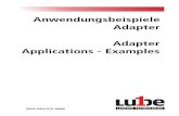 Anwendungsbeispiele Adapter Applications - Examples · Seite / Page 1 Anwendungsbeispiele Adapter Adapter Applications - Examples WFD-ADLISTE-ANW