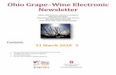 Ohio Grape–Wine Electronic Newsletter · Department of Horticulture & Crop Science . The Ohio State University . Content: 31 March 2018 (3) Bud Assessment and Pruning Workshop Overview