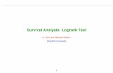 Survival Analysis: Logrank Test - Stanford Universitylutian/coursepdf/survweek3.pdf · Survival Analysis: Logrank Test Lu Tian and Richard Olshen Stanford University 1
