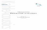 Philharmonie de Paris PROGRAMME ACOUSTIQUE · Acoustique Audio-Visuel Philharmonie de Paris PROGRAMME ACOUSTIQUE Section sur la salle de concert uniquement