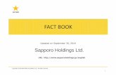 FACT BOOK - ホーム · FACT BOOK Sapporo Holdings Ltd. ... ・Beer market growth in Vietnam Beer consumption is expected to exceed Japan around 2025 * Source: Statistics Bureau,