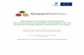 Attachment final publish summary report - cordis.europa.eu · GreenFooDec Attachment to the final Publishable Summary Report. 3/37 1 Quality requirements, product specifications.
