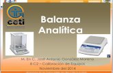 Balanza Analítica - cetiquimica2.files.wordpress.com Para una balanza ... Fundamentos de la Balanza Analítica: La construcción de la balanza analítica está basada en la aplicación