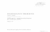 Allegro Appassionato [Op.67] - Free-scores.com · HERMANN BERENS 18261880 Allegro appassionato för piano /for piano Opus 67 Emenderadutgåva/Emendededition