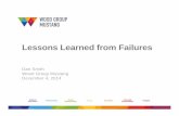 Lessons Learned from Failures Dec 2014 - MTS Houston · 212 on board, 123 perished, 89 survivors ... Lessons Learned Lessons Learned. ... Lessons Learned from Failures Dec 2014.pptx
