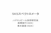 SKSスペクトロメータ - KEK-PS Home · sksスペクトロメータ ハドロンビーム技術研究会 高橋俊行（kek） 青木香苗（KEK）