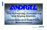 Centrifuge and Belt Press Maintenance.ppt - CWEA Centrifuge and Belt... · Centrifuge and Centrifuge and elt Press Belt Press Maintenance ... the optimal performanceto maintain the